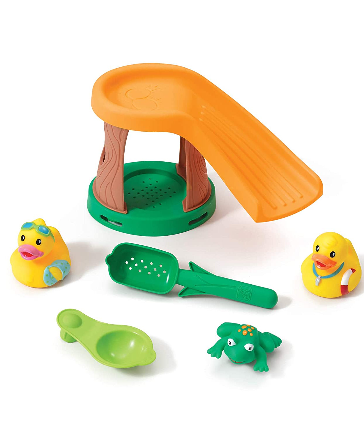 Step2 Duck Pond Water Table for Toddlers | Pond-Themed Sand & Water Play Table with Slide, Spinner & Duck Toys | For Ages 1½ Years and Up - MINIMEE KIDS