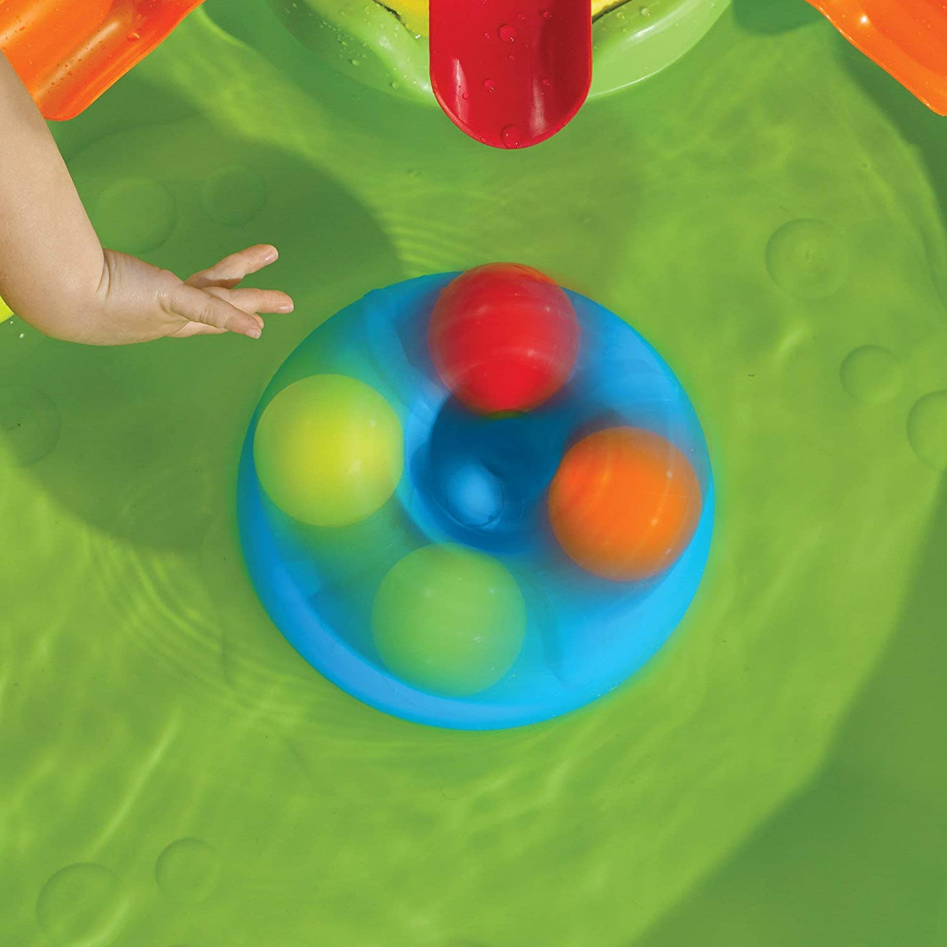 Step2 Busy Ball Play Table - Sand & Water Sensory Activity Center with 10 Balls & Flippers | Indoor & Outdoor Toddler Water Table with Ramps & Chute