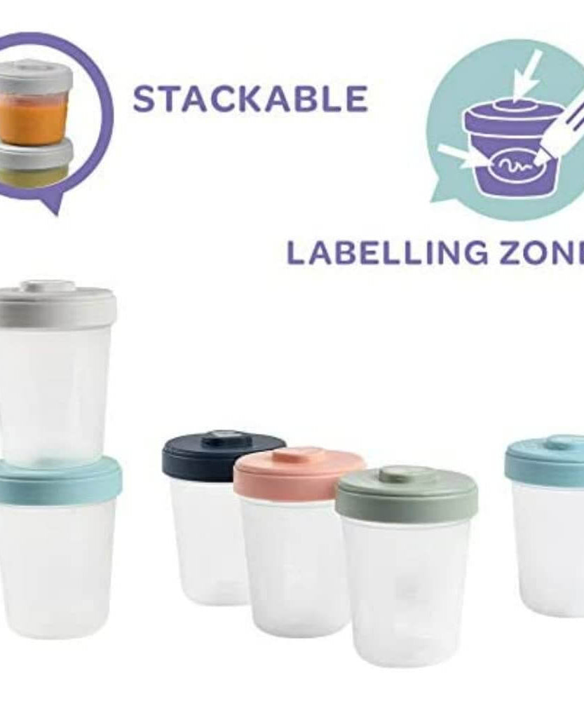 Beaba Toddler Food Storage Set 6 Clip Portions - 6*250ml