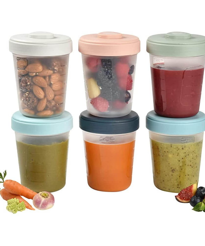 Beaba Toddler Food Storage Set 6 Clip Portions - 6*250ml