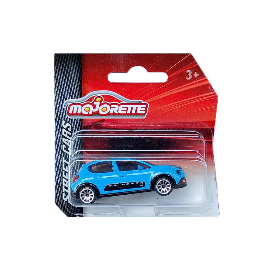 Majorette Street Cars Citroën C3 Officially Licensed Blue Die-Cast Metal Toy Car | Realistic 1:64 Scale Model with Suspension for Kids and Collectors Aged 3+