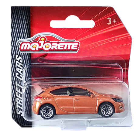 Majorette Street Cars DS 4 | Officially Licensed Brown Die-Cast Metal Toy Car, Realistic 1:64 Scale Premium Hatchback Model for Kids and Collectors Aged 3+