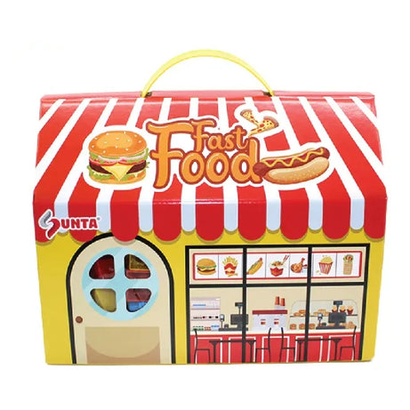 SUNTA Fast Food Series Basic Building Blocks | 108 Pieces for Ages 18+ Months | Creative & Imaginative Play