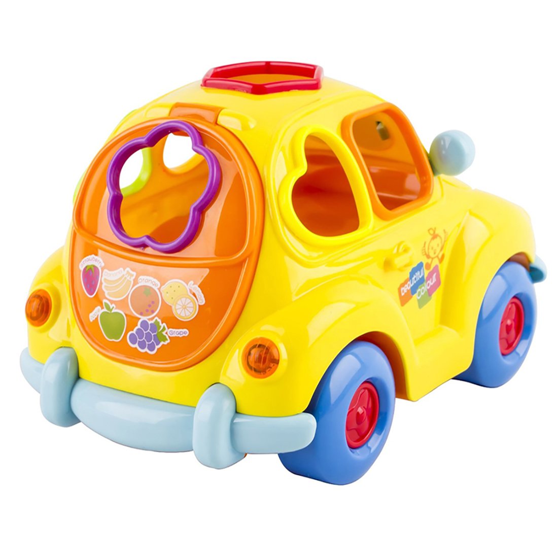 Hola Super Fun Fruit Car - Interactive Shape Sorter & Learning Toy for Toddlers 18M+
