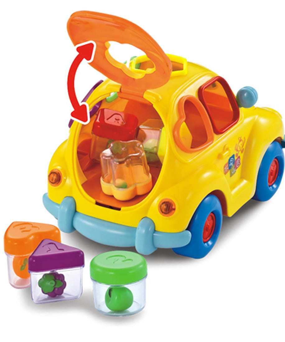Hola Super Fun Fruit Car - Interactive Shape Sorter & Learning Toy for Toddlers 18M+