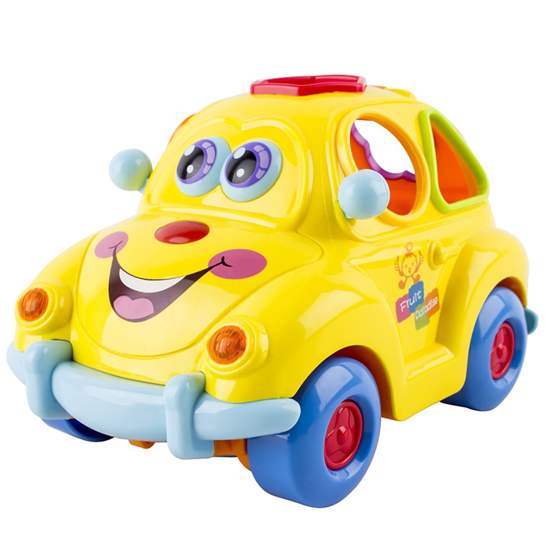 Hola Super Fun Fruit Car - Interactive Shape Sorter & Learning Toy for Toddlers 18M+