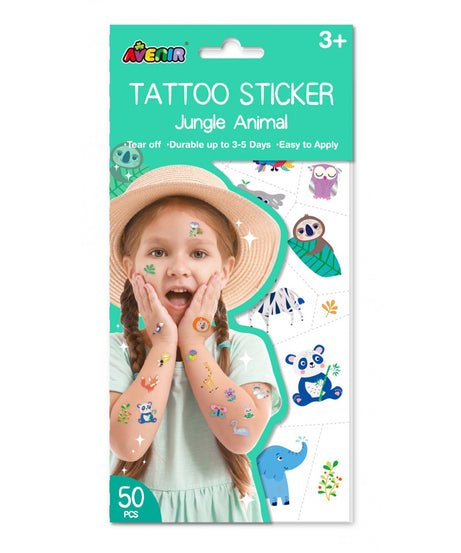 Avenir Tattoo Stickers – Durable 3-5 Days, Easy to Apply & Remove – Safe for Kids Ages 3+