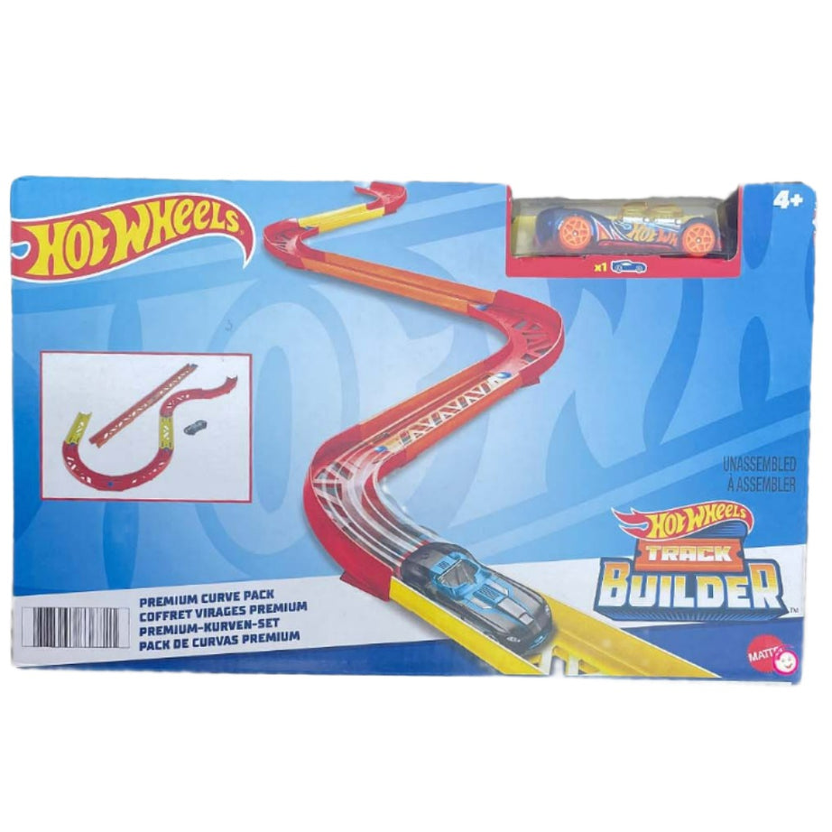 Hot Wheels Track Builder Premium Curve Pack unassembled for 4+ Years