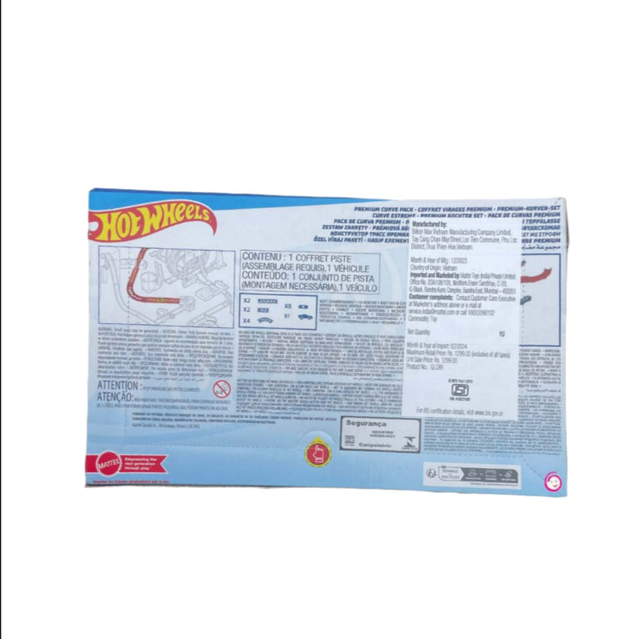 Hot Wheels Track Builder Premium Curve Pack unassembled for 4+ Years