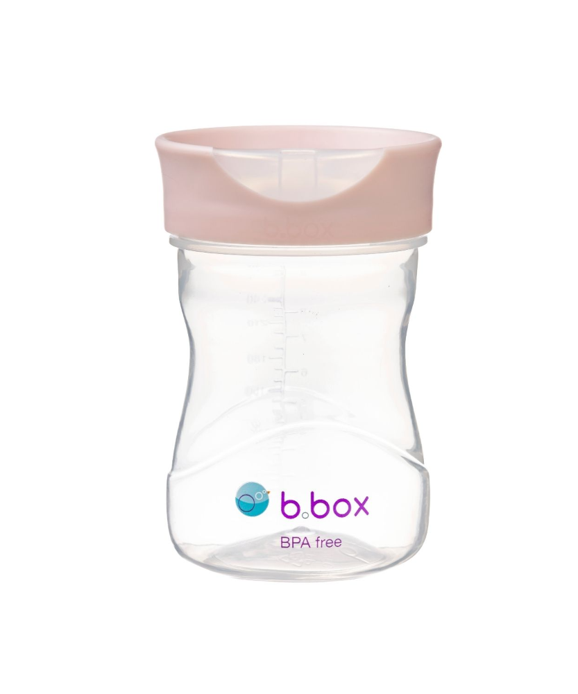 B.Box Training Cup (240ml) | Smart Toddler Transition Cup with Visual Water Window | Stage 3 Open-Cup Learning | BPA-Free & Modular Design | Available in Blush Pink, Sage Green, Ocean Blue - MINIMEE KIDS