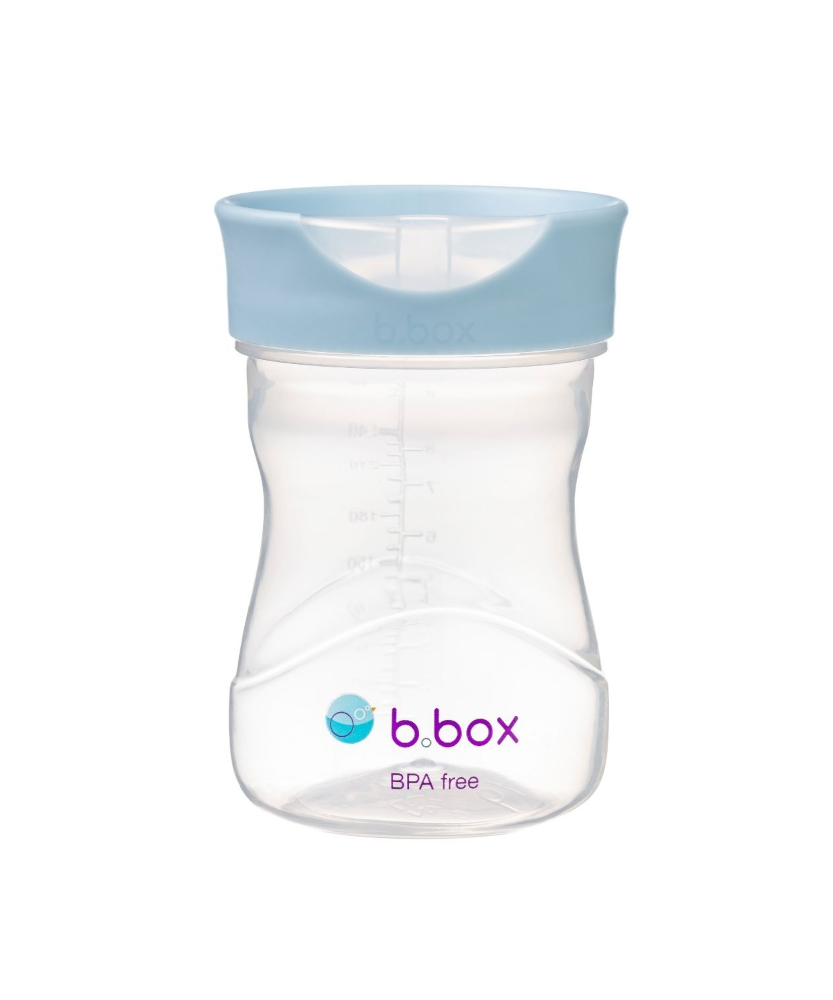 B.Box Training Cup (240ml) | Smart Toddler Transition Cup with Visual Water Window | Stage 3 Open-Cup Learning | BPA-Free & Modular Design | Available in Blush Pink, Sage Green, Ocean Blue - MINIMEE KIDS