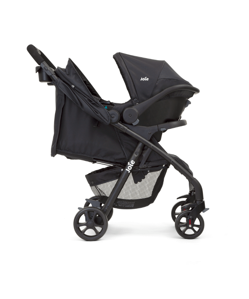 Joie Muze LX Travel System - Lightweight Stroller & Car Seat - Coal - MINIMEE KIDS