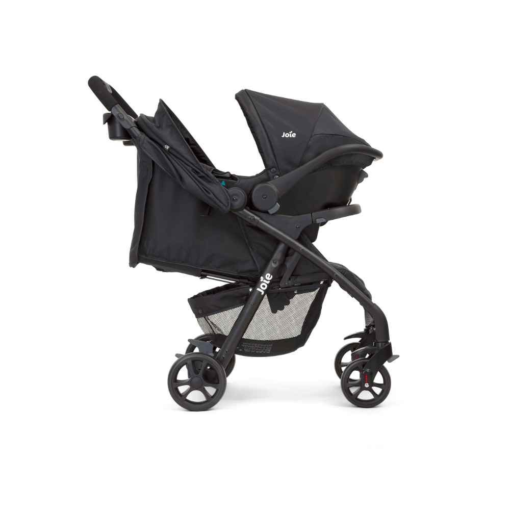 Joie Muze LX Travel System - Lightweight Stroller & Car Seat - Coal - MINIMEE KIDS