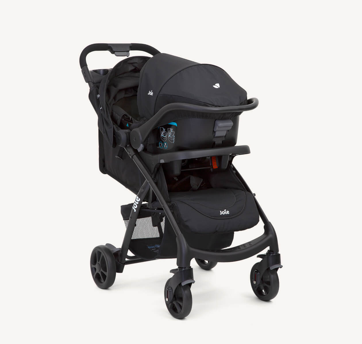 Joie Muze LX Travel System - Lightweight Stroller & Car Seat - Coal - MINIMEE KIDS