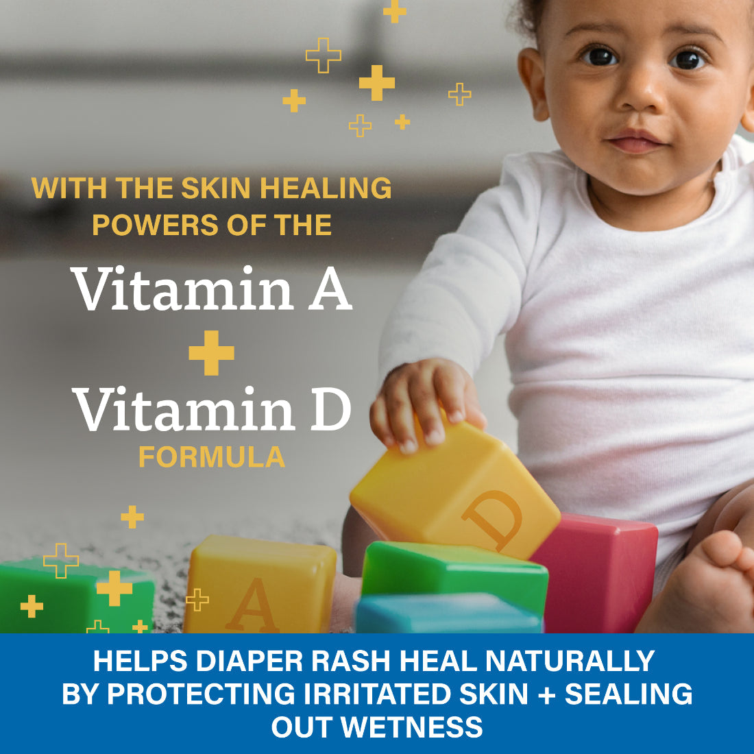 A+D Treat & Heal Diaper Rash Cream with Zinc Oxide 10% & Dimethicone 1% (4 oz / 113g) – Fast-Acting Pediatrician Recommended Rash Treatment with Vitamins A+D and Aloe Vera, Calms on Contact - MINIMEE KIDS