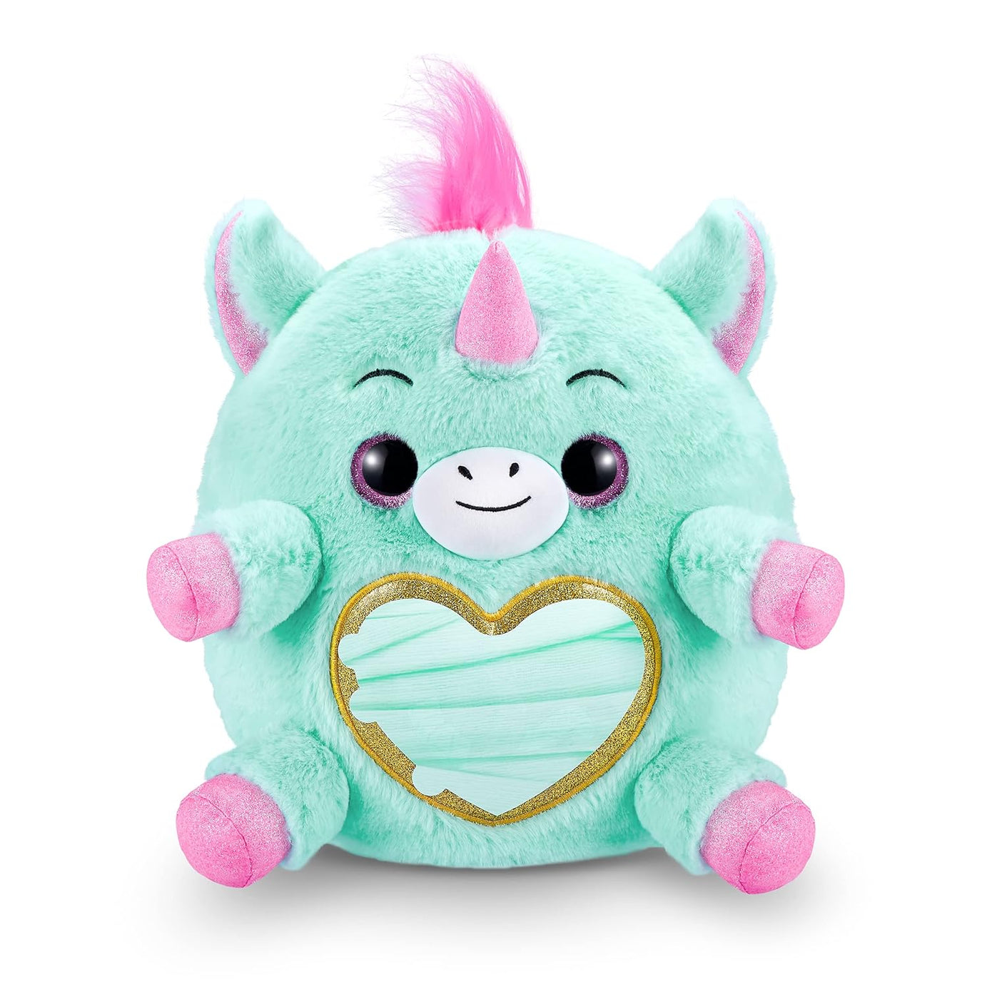 Rainbocorns Unicorn Rescue Surprise, Disco - Collectible Plush in Giant Egg with Over 25 Magical Surprises Inside, 35 cm Cuddle Plush Stuffed Animal, Rings, Stickers, and Wearable Accessories