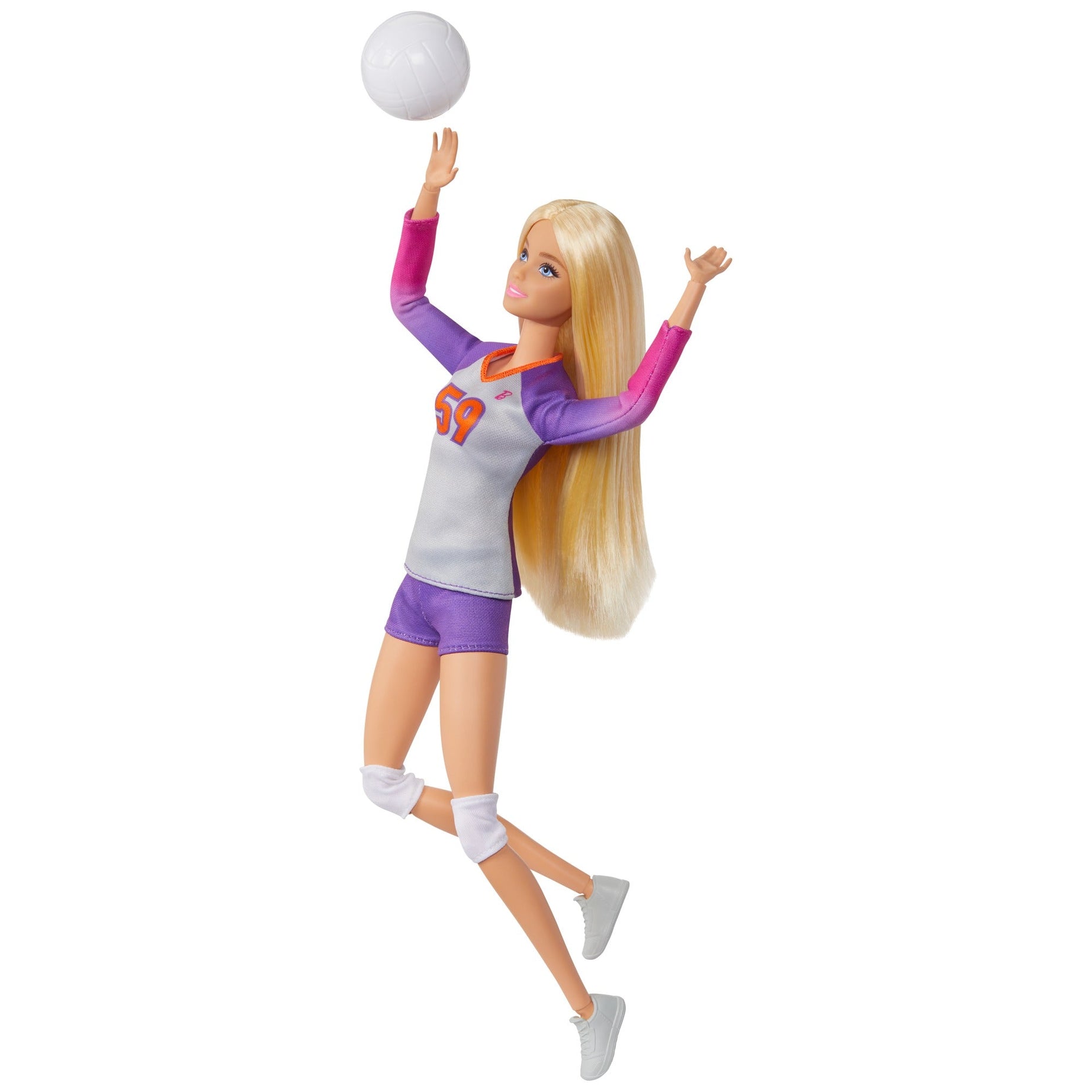Barbie Made to Move Career - You can be Anything Volleyball Player Doll with Uniform, Ball & 22 Flexible Joints for Realistic Poses – Sports Doll for Kids 3+ Years | HKT72