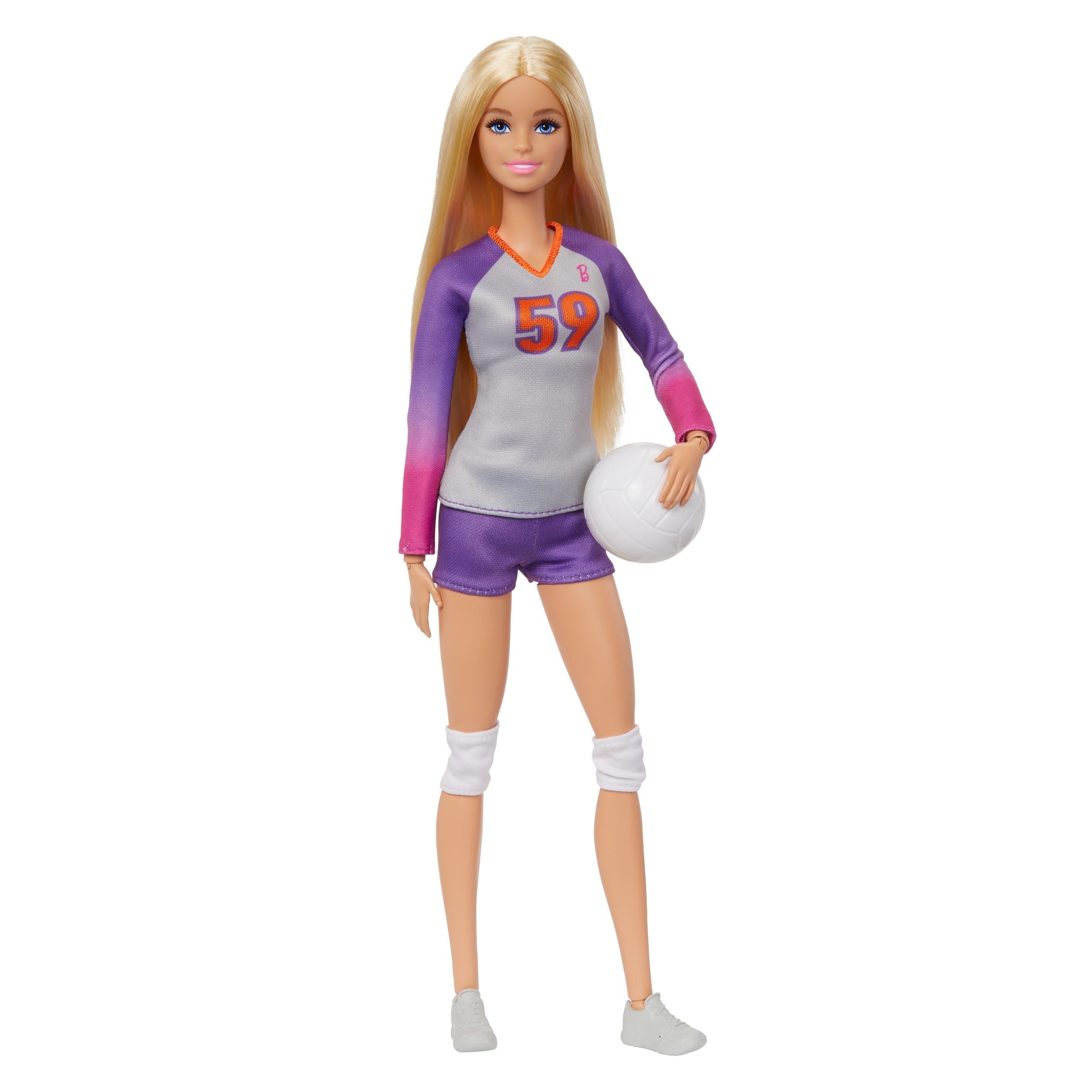 Barbie Made to Move Career - You can be Anything Volleyball Player Doll with Uniform, Ball & 22 Flexible Joints for Realistic Poses – Sports Doll for Kids 3+ Years | HKT72