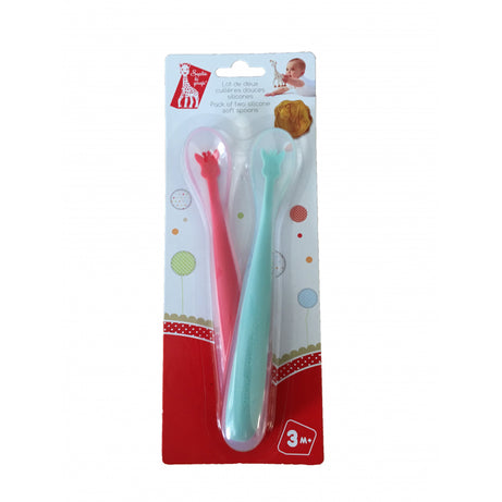 Sophie La Girafe Soft silicon spoons - Pack of 2