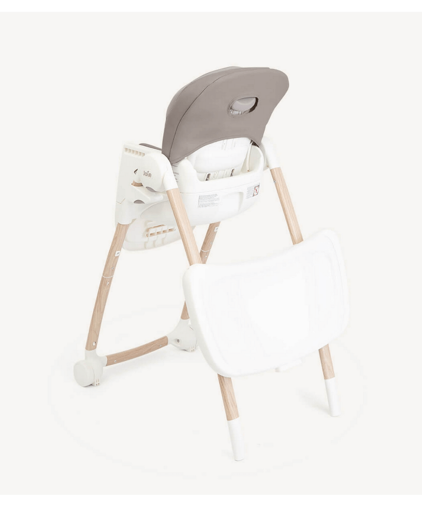 Joie Multiply 6-in-1 Convertible Highchair | Baby to Toddler Booster & Play Table | Adjustable Height & Recline | 6m-6y - Walnut Wood - MINIMEE KIDS