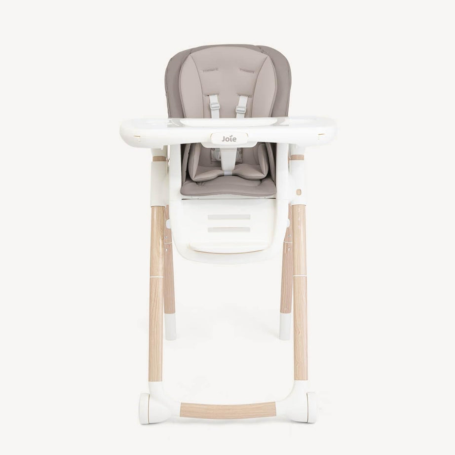 Joie Multiply 6-in-1 Convertible Highchair - Walnut Wood – Multi-Stage Baby to Toddler Feeding & Activity Seat with Adjustable Heights, Recline & Removable Tray
