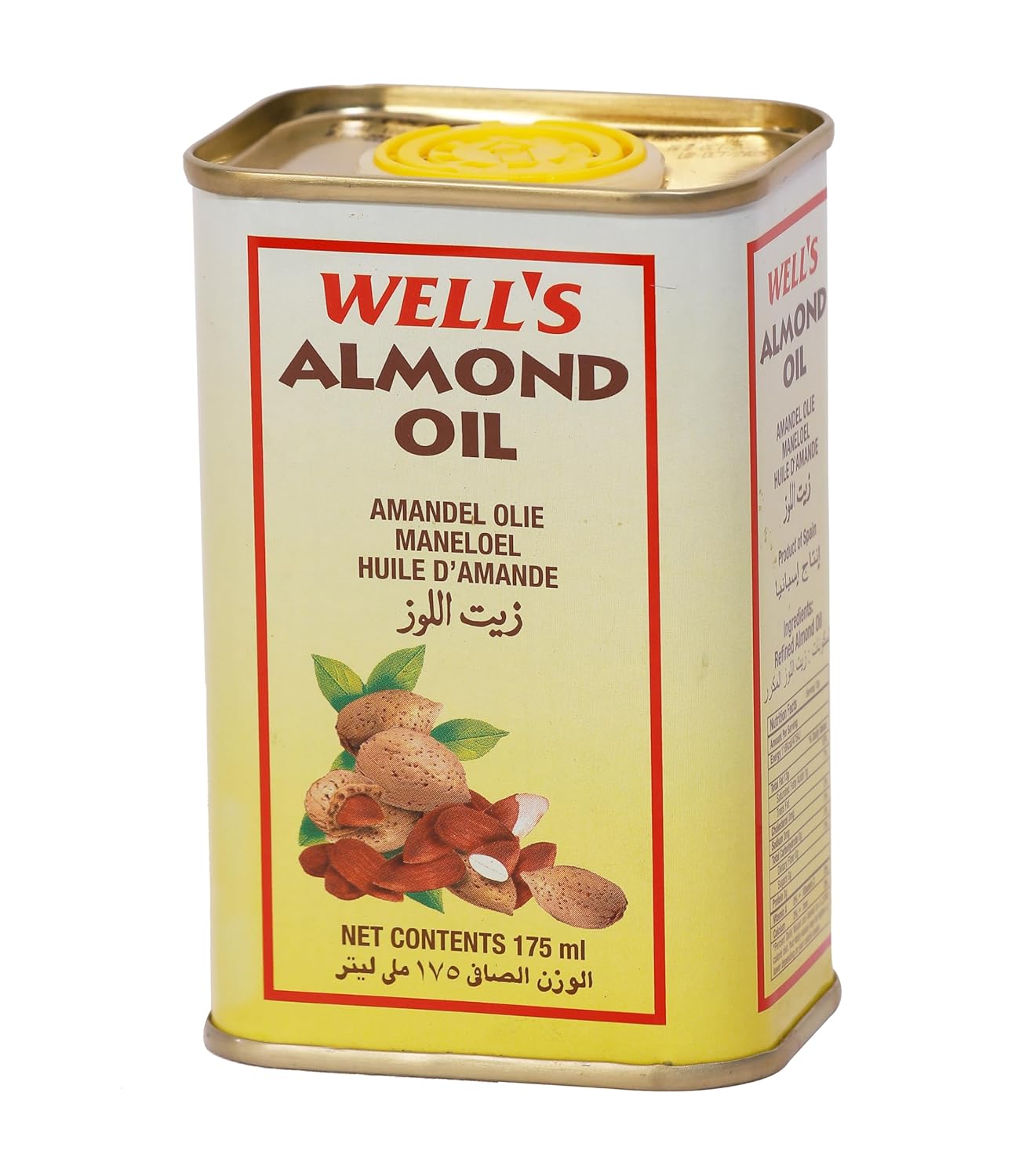 Well's Almond Oil Packed and Imported from Spain - 175ml