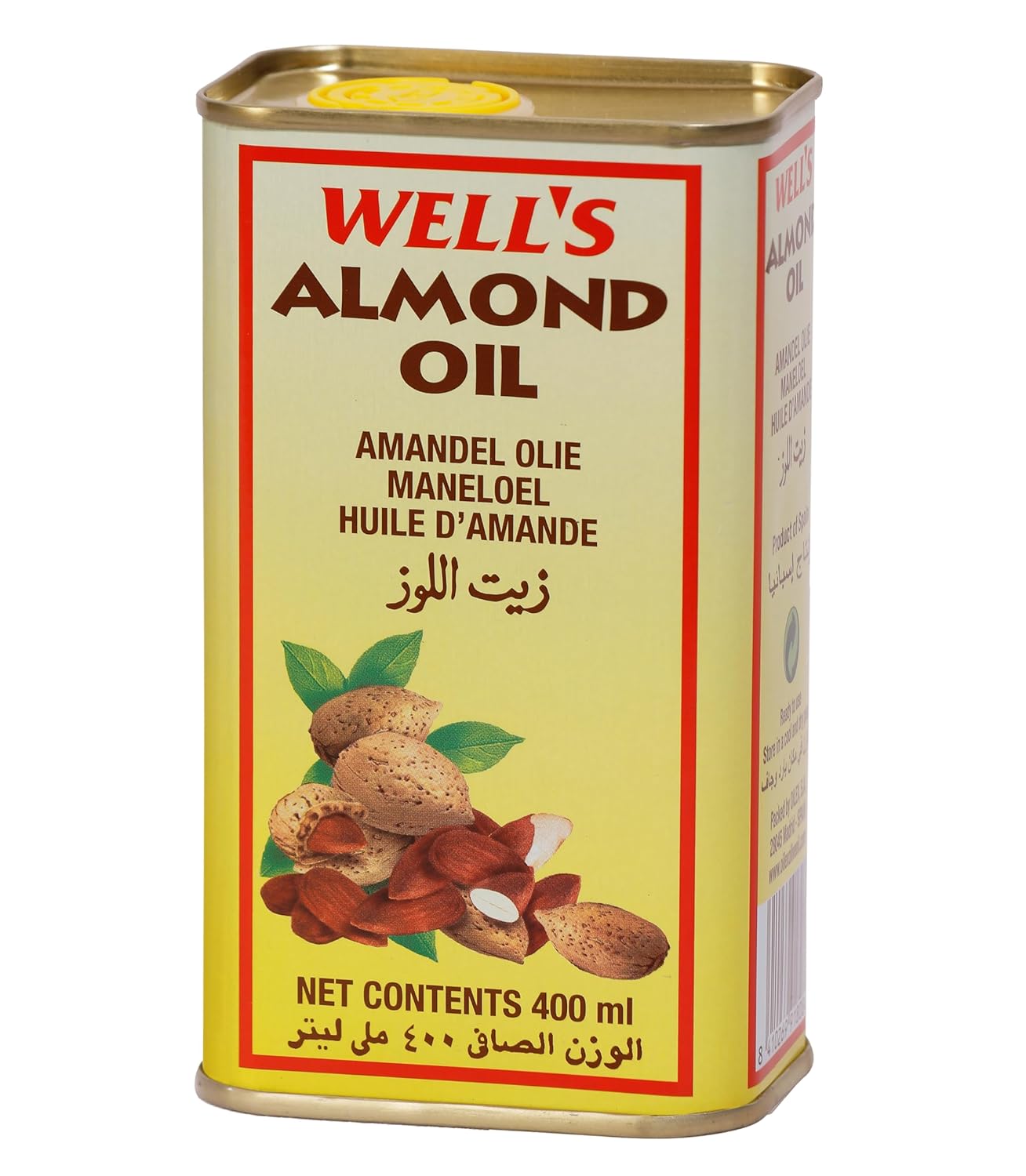 Well's Almond Oil Packed and Imported from Spain - 400ml