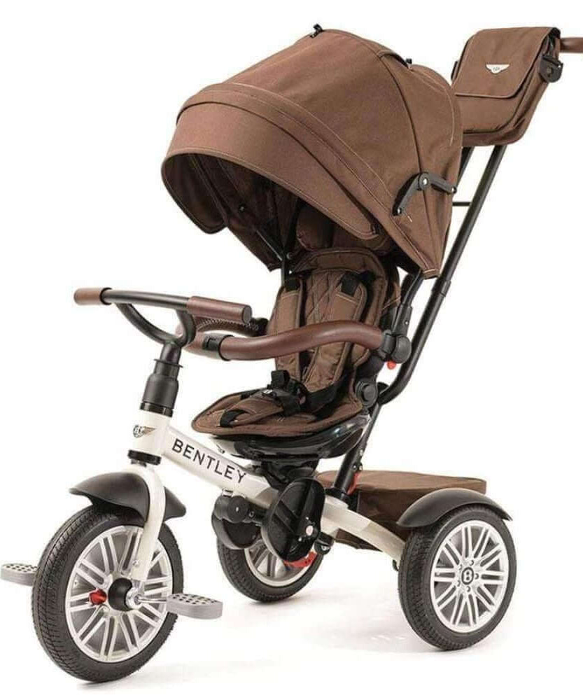 Bentley Mulliner 6-in-1 Convertible Baby Tricycle and Stroller – Luxury Baby Ride with Multiple Modes and Premium Design - MINIMEE KIDS