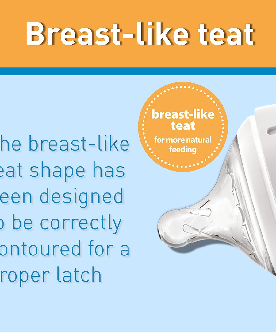 Dr Brown's Natural Flow Options+ Breast Like Teat with Wide Neck Y-Cut for 9+ Months - Pack of 2