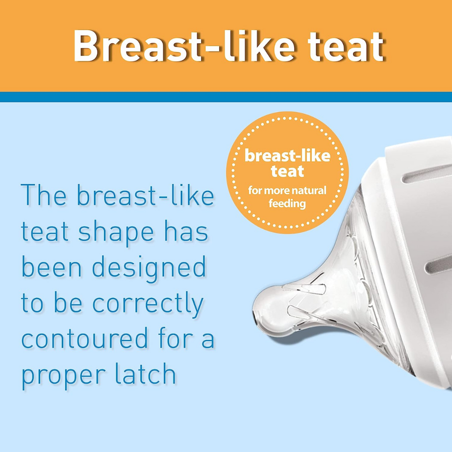 Dr Brown's Natural Flow Options+ Breast Like Teat with Wide Neck Y-Cut for 9+ Months - Pack of 2