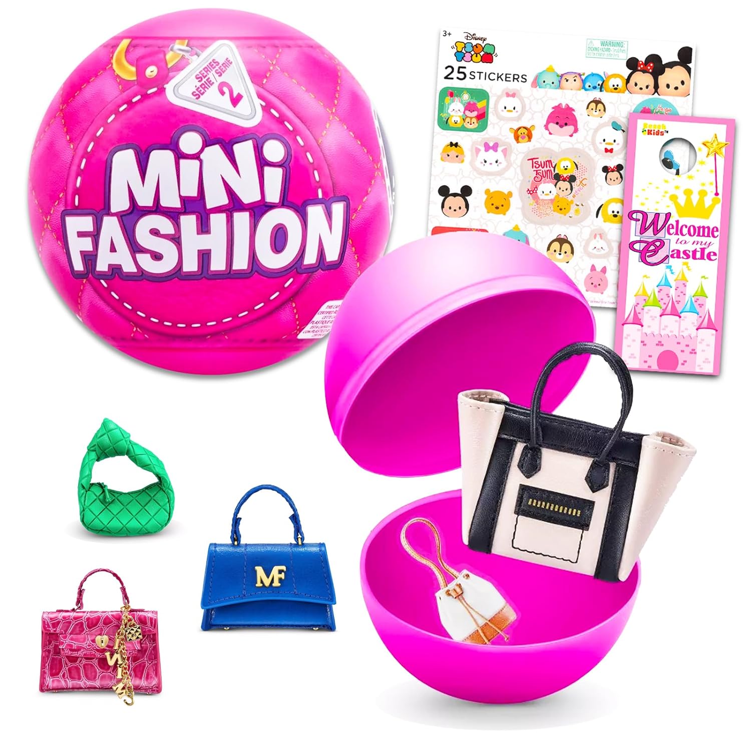 Zuru 5 Surprise - Mini Fashion Series 2: 100+ Real Fabric Bags & Accessories Toys to Collect!