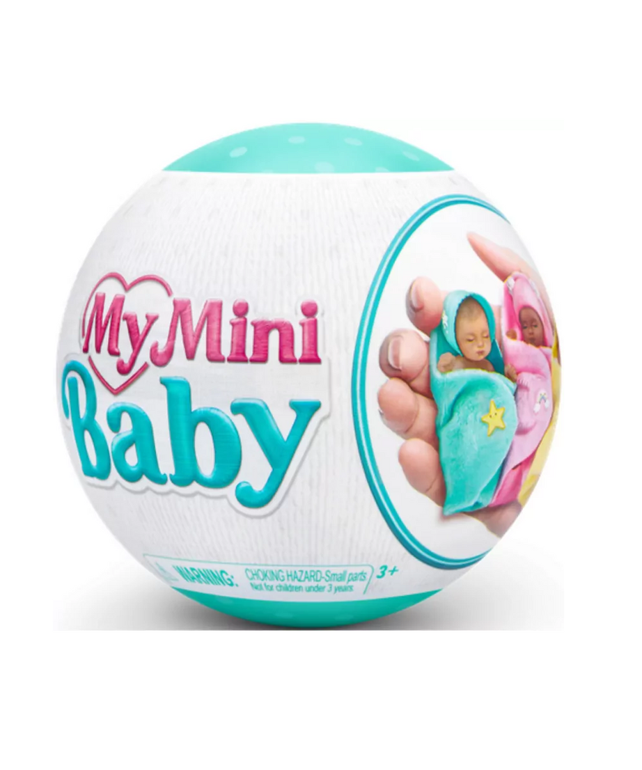 Zuru 5 Surprise My Mini Baby Series 1 | Mystery Capsule with 5 Surprises | Collectible Ultra-Realistic Miniature Baby Doll & Playset for Kids 3+