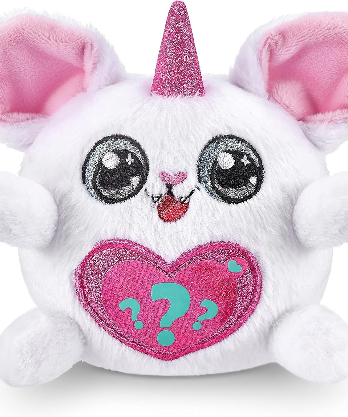 Zuru Rainbocorns Puppycorn Surprise Peel & Reveal Magic Heart - Collectible Plush Stuffed Animal with 7 Surprises, Scratch n Sniff Sticker, Ages 3+ for Girls