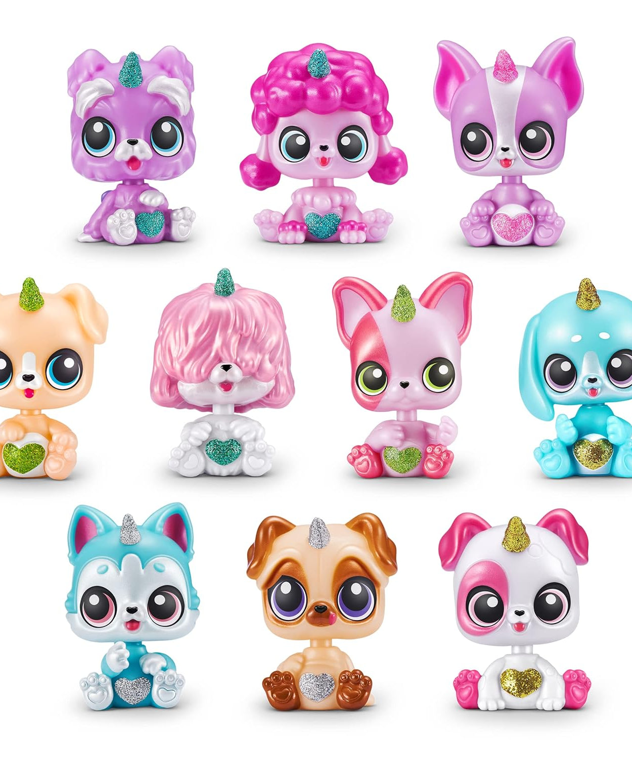 Zuru Rainbocorns Pocket Puppycorns - Over 10 Pawesome Surprises Inside! 13pc Set for Ages 3+ - MINIMEE KIDS