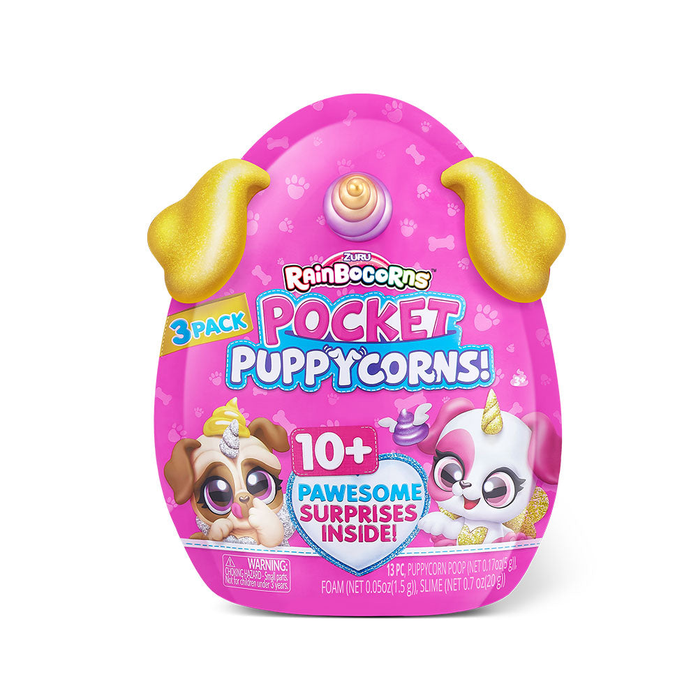 Zuru Rainbocorns Pocket Puppycorns - Over 10 Pawesome Surprises Inside! 13pc Set for Ages 3+