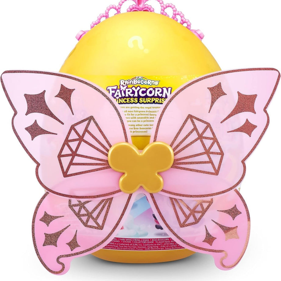 ZURU Rainbocorns Fairycorn Princess Surprise (Bunny) - 11" Collectible Plush Stuffed Animal with Wearable Fairy Wings, Magical Fairy Princess, Ages 3+ for Girls and Children
