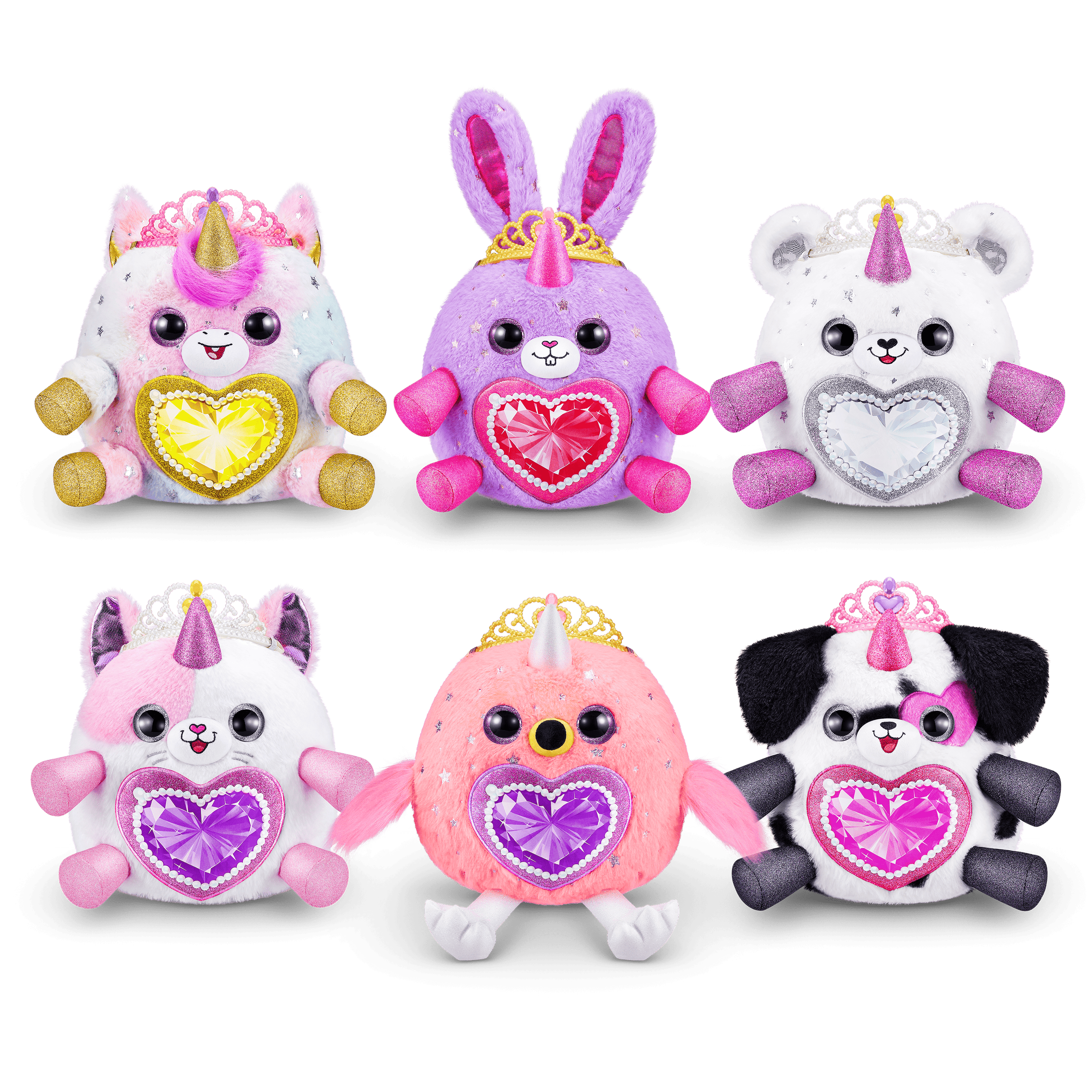 ZURU Rainbocorns Fairycorn Princess Surprise (Bunny) - 11" Collectible Plush Stuffed Animal with Wearable Fairy Wings, Magical Fairy Princess, Ages 3+ for Girls and Children