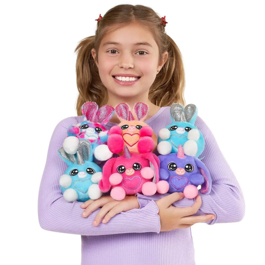 Zuru Rainbocorns Bunnycorn Surprise - 4+ Bunny Surprises Inside, Soft Cotton Tail Plush Toy, Collect All 6