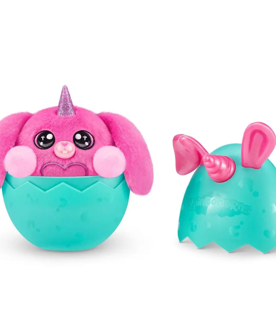 Zuru Rainbocorns Bunnycorn Surprise - 4+ Bunny Surprises Inside, Soft Cotton Tail Plush Toy, Collect All 6