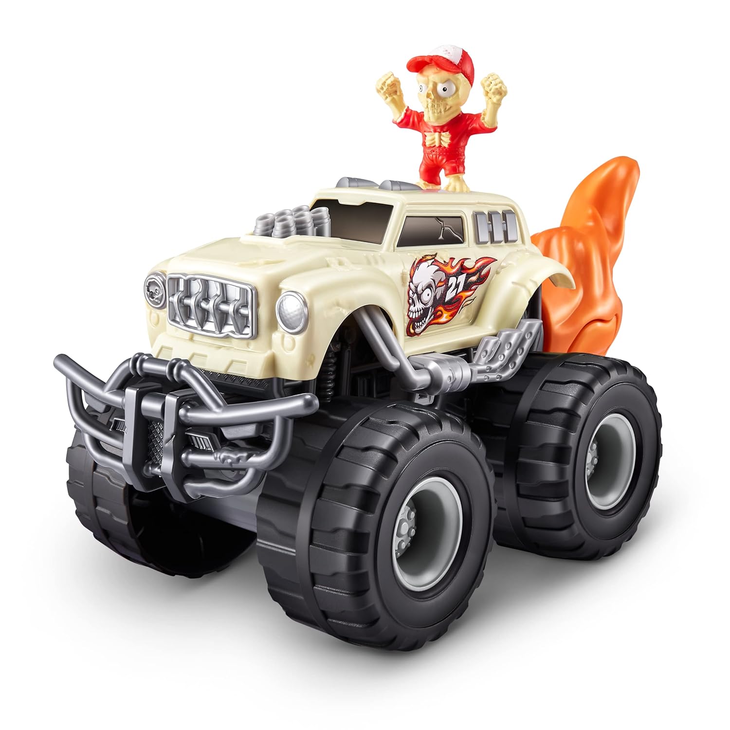 Zuru Smashers Monster Trucks Surprise (Skull Truck) - 25+ Surprises, Collectible Monster Truck with Smash Slime, Sand Compounds, & Accessories