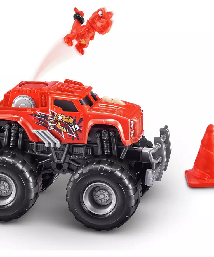 Zuru Smashers Monster Trucks Surprise (Skull Truck) - 25+ Surprises, Collectible Monster Truck with Smash Slime, Sand Compounds, & Accessories - MINIMEE KIDS