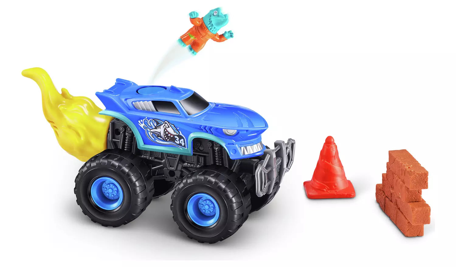 Zuru Smashers Monster Trucks Surprise (Skull Truck) - 25+ Surprises, Collectible Monster Truck with Smash Slime, Sand Compounds, & Accessories
